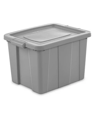 Sterilite Tuff1 18 Gallon Plastic Storage Tote Container Bin with Lid (6 Pack)