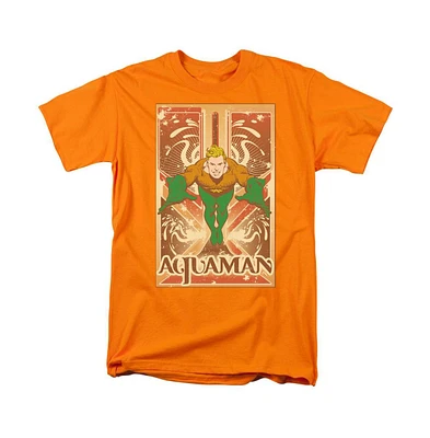 Dc Aquaman Mens Comics Short Sleeve Adult Tee / T-Shirt