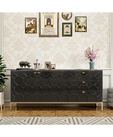 Boyel Living Stylish 2-Door and 3-Drawer Tv Cabinet