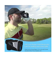 SereneLife Golf Laser Range Finder Monocular with Pin-Seeking Mode