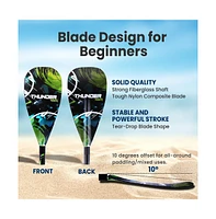SereneLife Adjustable 3-Piece Sup Paddle with Carry Bag