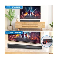 Pyle Wave Base Bluetooth Soundbar Speaker System With Remote, Aux, Optical Input