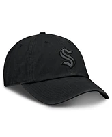 Fanatics Men's Black Seattle Kraken Authentic Pro Road Adjustable Hat