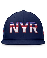 Fanatics Men's Navy New York Rangers Authentic Pro Rink Snapback Hat