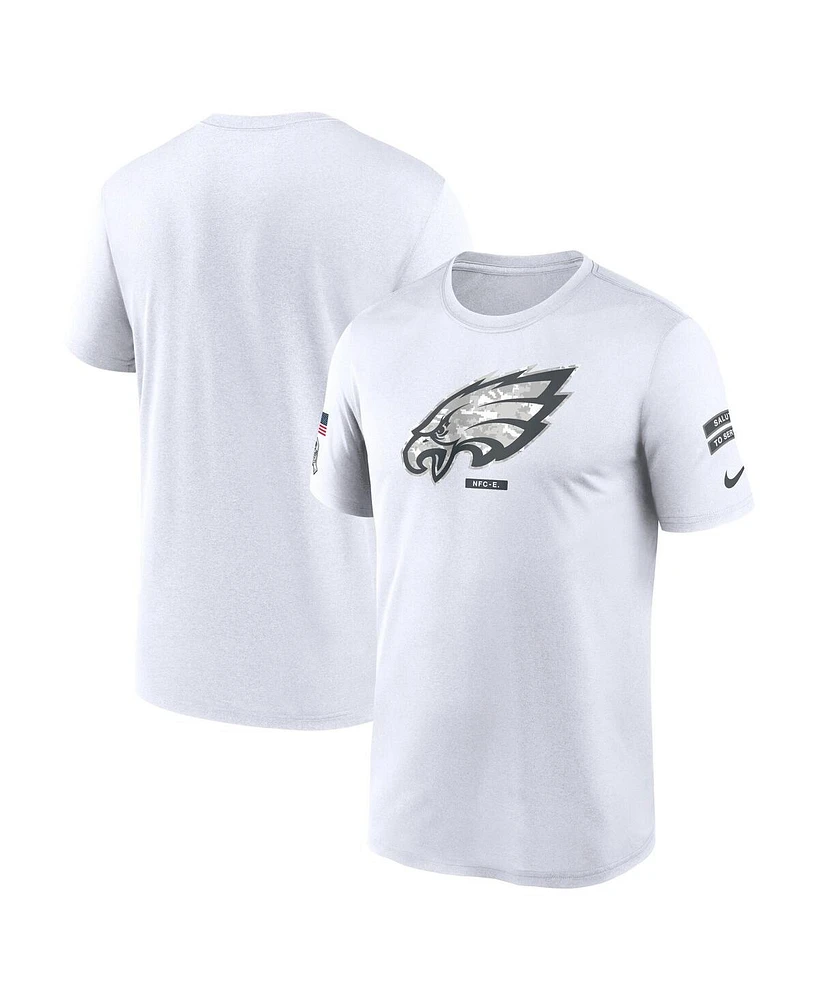 Nike Men's White Philadelphia Eagles 2024 Salute To Service Legend Performance T-Shirt