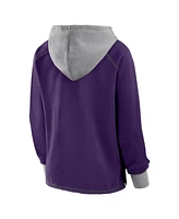 Logo Athletic Women's Purple Baltimore Ravens Boom Fleece Pullover V-Neck Hoodie