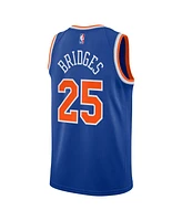 Nike Big Boys and Girls Mikal Bridges Blue New York Knicks Swingman Jersey - Icon Edition