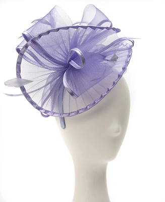 August Hats Sheer Pleated Fascinator