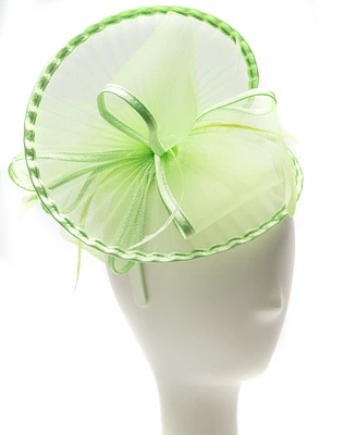 August Hats Sheer Pleated Fascinator
