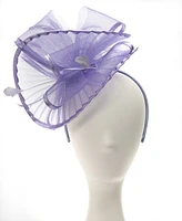 August Hats Sheer Pleated Fascinator