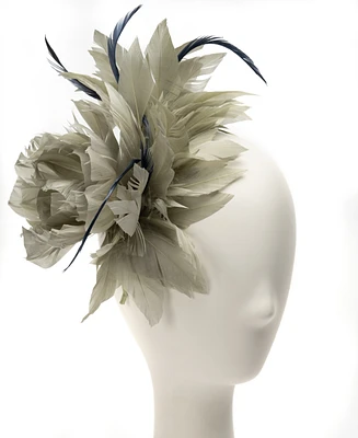 August Hats Sweet Floral Feather Fascinator