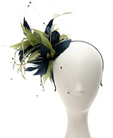 August Hats Two-Tone Feather Fascinator