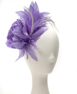 August Hats Sweet Floral Feather Fascinator