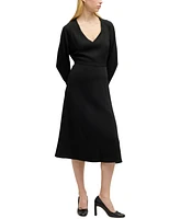 Boss by Hugo Women's Relaxed-Fit V-Neck Dress