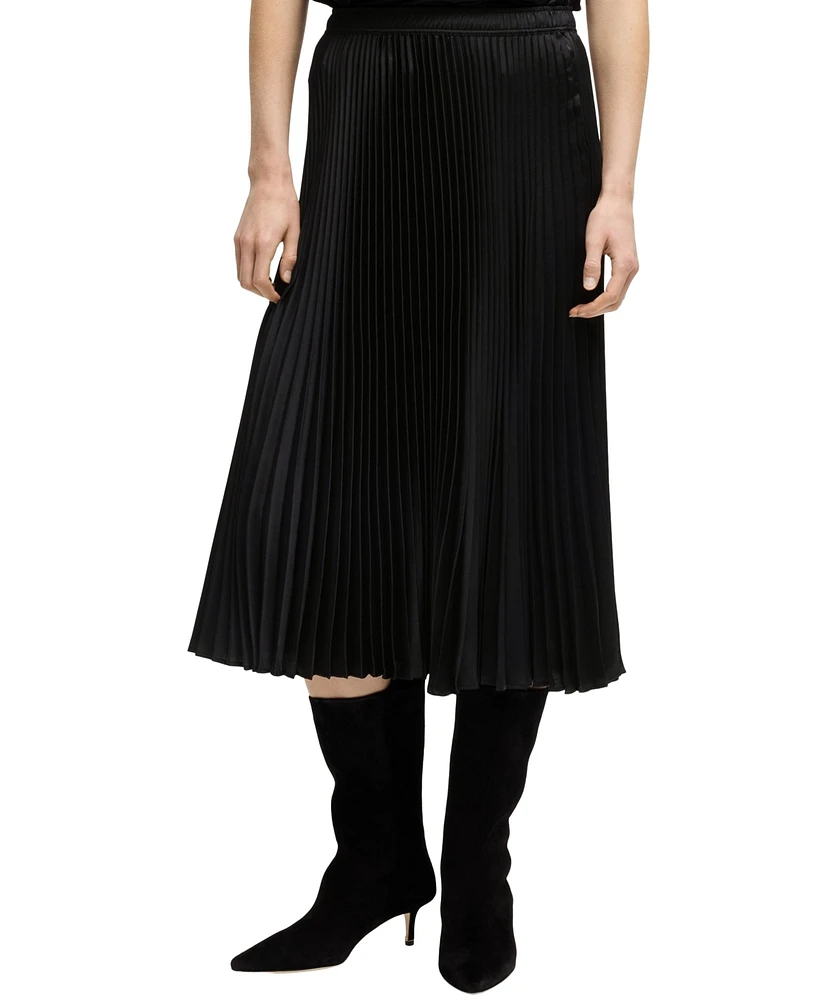 Boss by Hugo Women's Micro Print Plisse Skirt