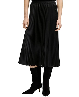 Boss by Hugo Women's Micro Print Plisse Skirt