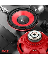 Pyle 15-Inch Car Subwoofer, 1000 Watts, Red Cone