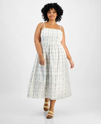 And Now This Trendy Plus Floral Fit & Flare Dress, Exclusively at Macy's