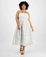 And Now This Trendy Plus Floral Fit & Flare Dress, Exclusively at Macy's