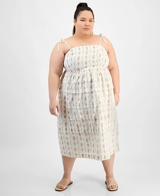 And Now This Trendy Plus Floral Fit & Flare Dress, Exclusively at Macy's