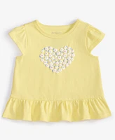 First Impressions Baby Girls Flower Heart T-Shirt, Exclusively at Macy's