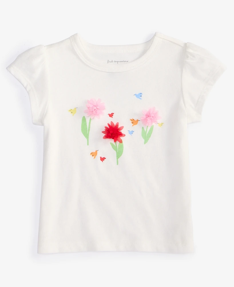 First Impressions Baby Girls Tulip Friends Graphic T-Shirt, Exclusively at Macy's