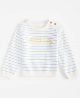 First Impressions Baby Sunny Day Striped Cotton Sweater, Exclusively at Macy's