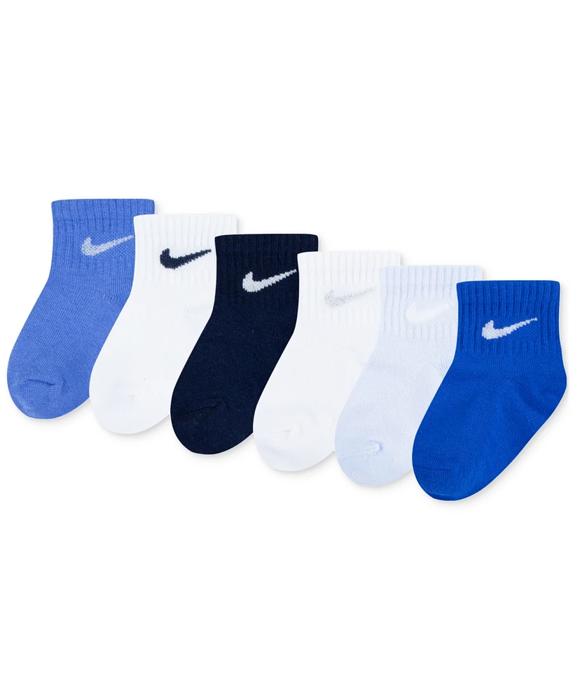 Nike Baby and Toddler Logo Socks, Pack of 6