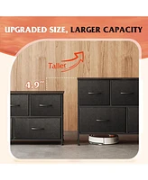 Wlive Dresser for Bedroom with 5 Drawers Long Fabric Storage Drawer Unit Bins Closet Hallway