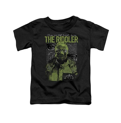 Batman Toddler Girls The Baby-Girls (2022) Riddler Illustration Short Sleeve Tee / T-Shirt