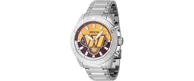 Invicta Men's 47947 Nfl Washington Commanders Quartz Multifunction Dark Red, Yellow Dial Watch