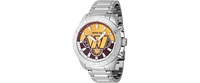 Invicta Men's 47947 Nfl Washington Commanders Quartz Multifunction Dark Red, Yellow Dial Watch
