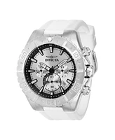 Invicta Men's 37634 Aviator Quartz Chronograph Silver Dial Watch