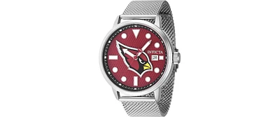 Invicta Men's 47996 Nfl Arizona Cardinals Quartz Multifunction Red Dial Watch