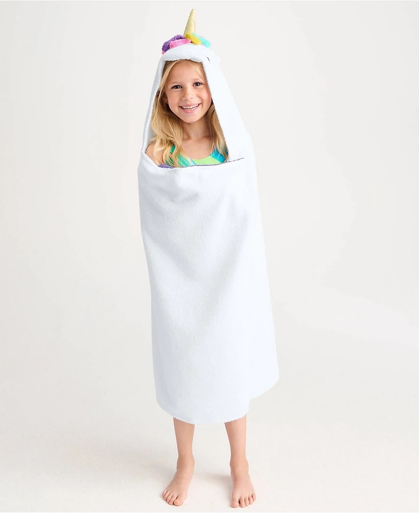 Lands' End Kids Cotton Hooded Towel