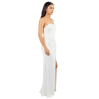 Pia Gladys Perey Women's Corset One Shoulder Wrinkle Free None Iron Evening Dress