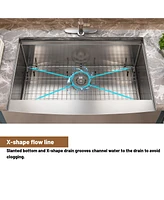 Casainc Farmhouse Kitchen Sink with Accessories