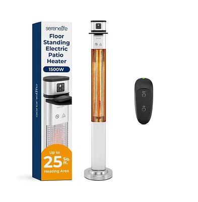 SereneLife 1500W Electric Patio Heater with Remote Control