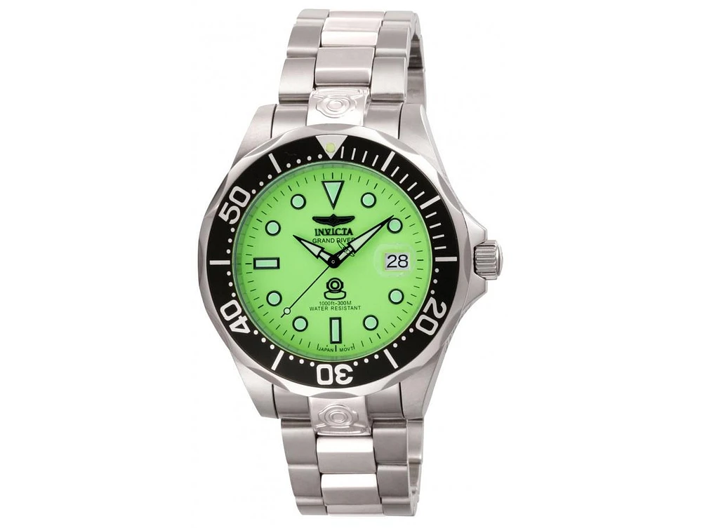 Invicta Men's 10641 Pro Diver Automatic 3 Hand Green Dial Watch