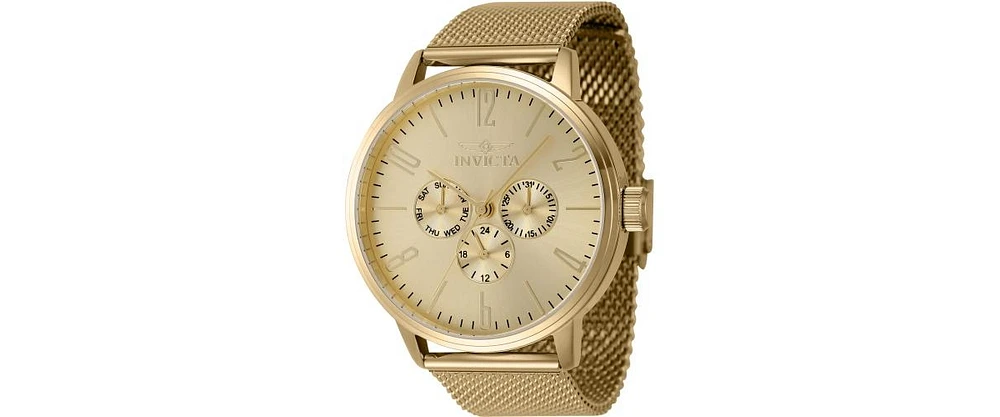 Invicta Men's Specialty Quartz Chronograph Gold Dial Watch