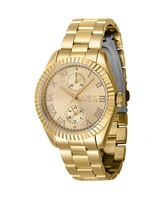 Invicta Women's Specialty Quartz Multifunction Gold Dial Watch