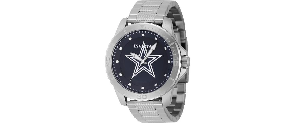 Invicta Men's 48083 Nfl Dallas Cowboys Quartz 3 Hand Blue Dial Watch