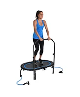 Stamina Products Stamina InTone Oval Fitness Rebounder Trampoline for Cardio with Handlebars