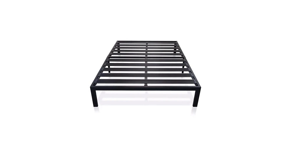 Slickblue Platform Bed Frame with Heavy Duty Steel Slats for Durable Support and Stability