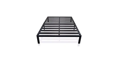 Slickblue Platform Bed Frame with Heavy Duty Steel Slats for Durable Support and Stability