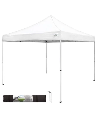 Caravan Canopy M Series Pro 2 10 x 10 ft Straight Leg Pop-Up Canopy Tent, White