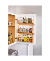 Rev-a-Shelf 18" Kitchen Cabinet Door Mounted 3-Shelf Storage Spice Rack, 4SR-18