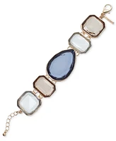 I.n.c. International Concepts Gold-Tone Color Stone Flex Bracelet, Exclusively at Macy's