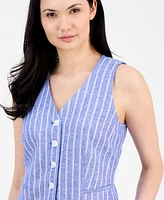 Anne Klein Women's Striped V-Neck Vest