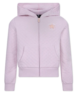 Converse Big Girls Star Pointelle Full-Zip Hoodie